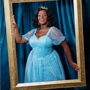 Disney Princess collection by Unique Vintage Blue Sequin Cinderella Dress